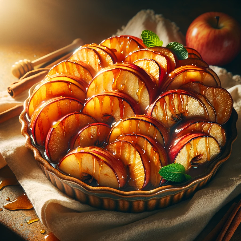 VANILLA HONEY ROASTED APPLES