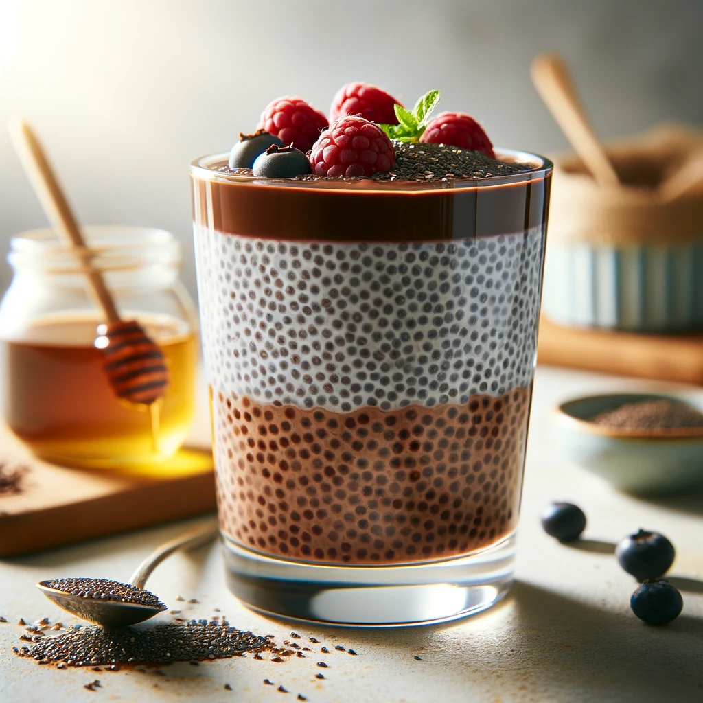 CACAO HONEY CHIA PUDDING