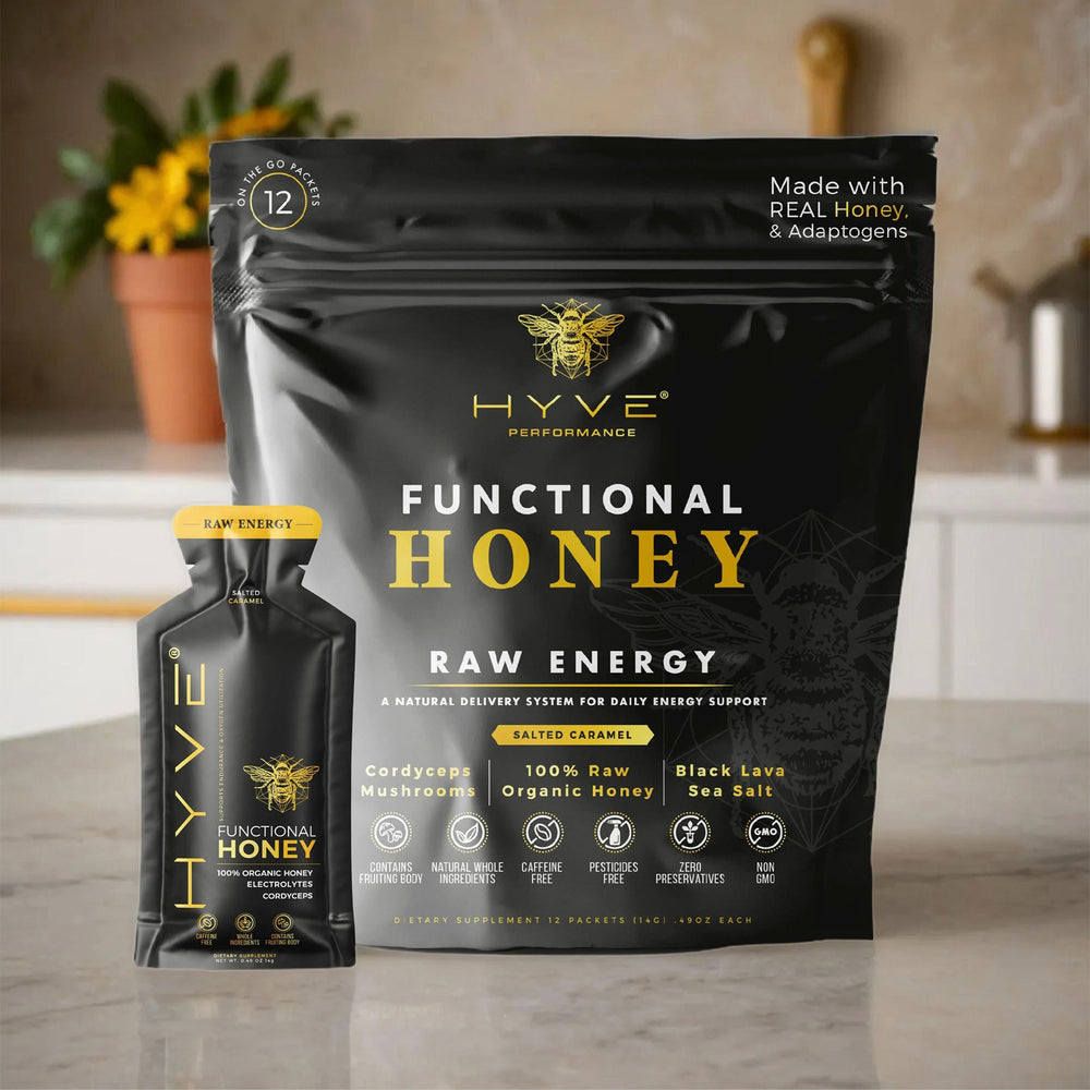 HYVE Performance - Raw Energy Functional Honey - 12 Pack
