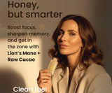 HYVE Mind - Focus & Memory Functional Honey 15 Packets - Lions Mane & Cacao + Bee Pollen