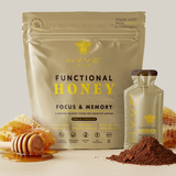 HYVE Mind - Focus & Memory Functional Honey 15 Packets - Lions Mane & Cacao + Bee Pollen