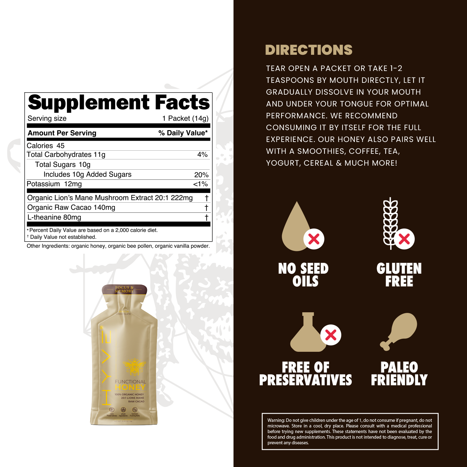 HYVE Mind - Focus & Memory Functional Honey